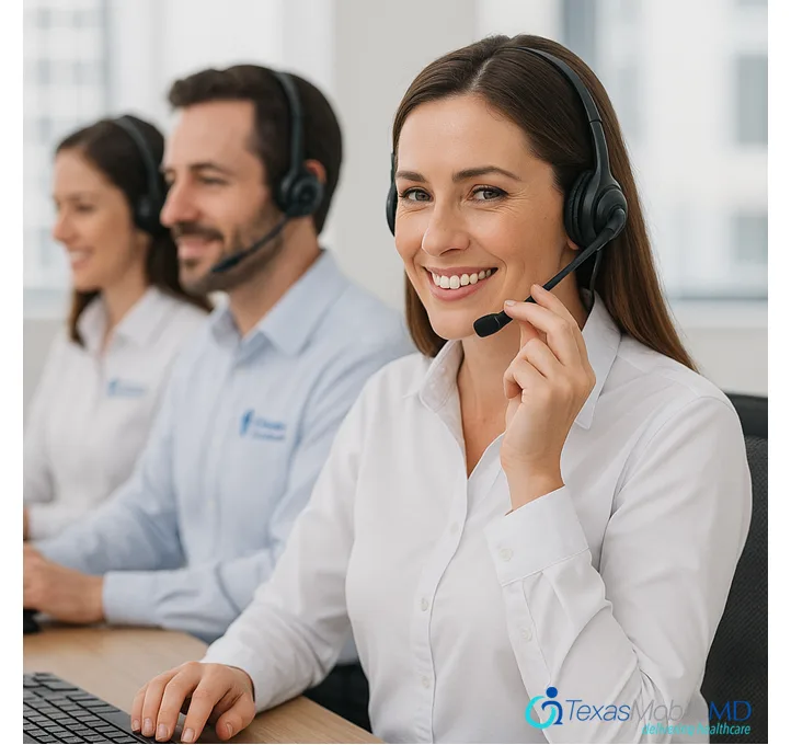 Texas Mobile MD support agent ready to help