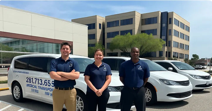 Texas Mobile MD team in front of fleet